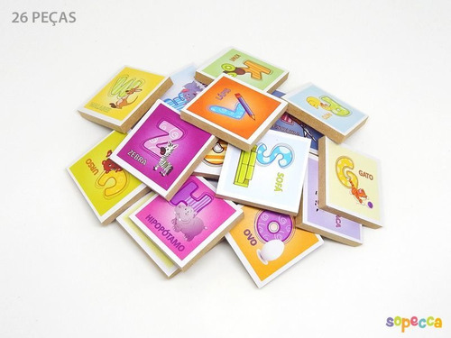 Imagem 3 de 4 de Promoção Brinquedo De Aprender O Alfabeto Com Peças Criativa