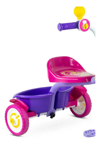 Triciclo Infantil Nathor Honey Bee - A Partir De 18 Meses