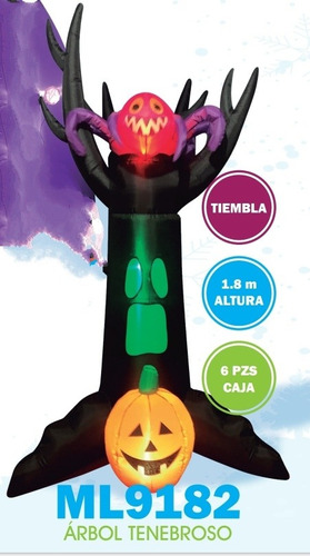 Inflable Árbol Tenebroso 1.8m Altura Halloween