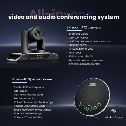 Para Sistema De Cámara De Vídeo Para Sala De Conferencias