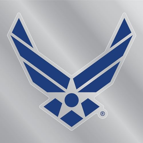El Adhesivo Estático Blue Air Force Wings Back De Mide 4.48 
