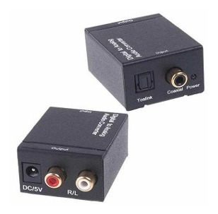 Convertidor De Audio Optico A Rca Digital Con Cable 1.8m