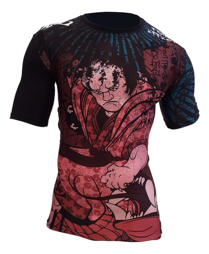 Remera Lycra Rashguard The Real King Submission Mma Nogi Bjj