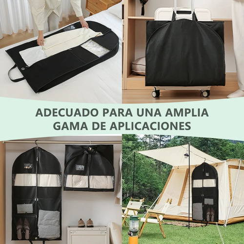 Juego De 3 Bolsas Para Trajes, 60 X 130 Cm, Funda De Vestido