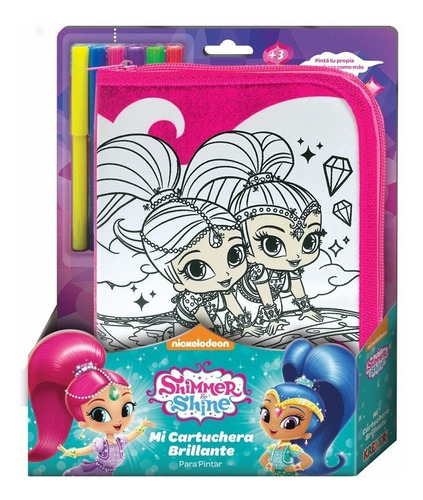 Shimmer & Shine Cartuchera C/cierre Llena De Utiles Kreker Color MIXTO Liso