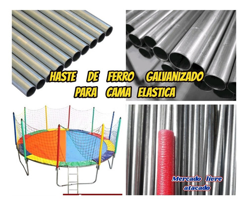 Haste 8+isotubo 8+ponteira 8+rede P/pula Pula 3.05mts+brinde