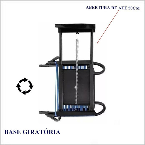 Cadeira Estofada Para Barco Giratória Cor Azul