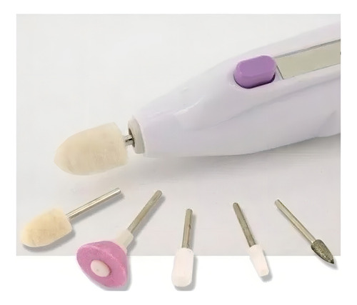 Mini Torno Pedicuria Manicuria Uñas Impecables Esculpida Set