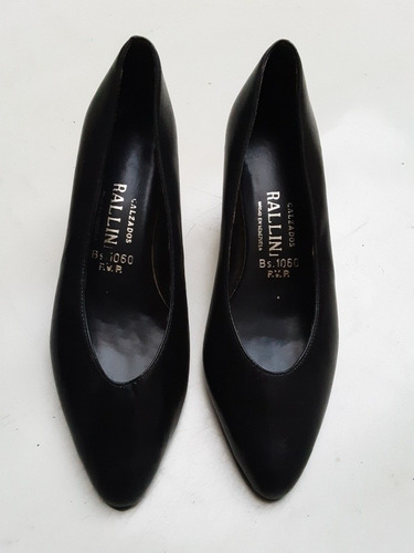 Zapatos Para Damas De Tacón Ejecutiva Color: Negro Talla: 37