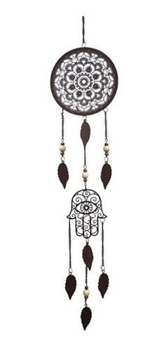 Imagen 1 de 2 de Carrillon Colgante Llamador Mandala Hamsa 100cm Monte Kurama