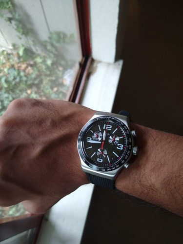 Reloj Swatch Irony Very Dark Grid Yvs461