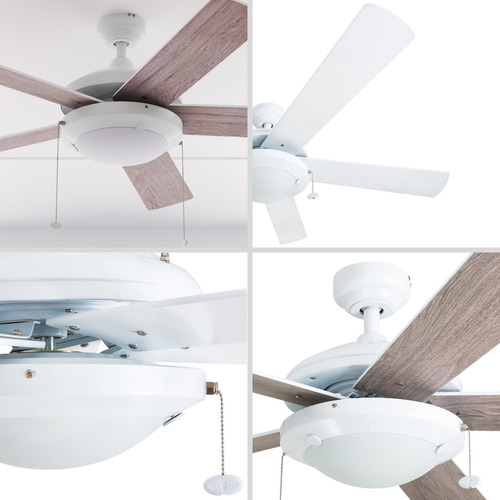 Ventilador De Techo Led 52 Con Cadena Y Cuchillas Dobles