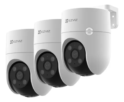 comprar Kit X3 Camaras De Seguridad 2k Domo Exterior 360° Wifi Ezviz