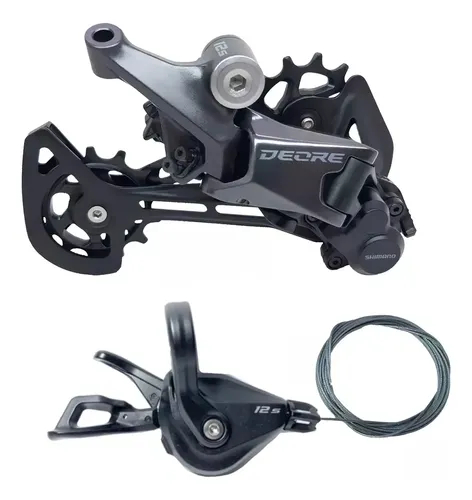 Kit Deore Shimano Câmbio 12s Rd-m6100-sgs Cage Longo + Alavanca