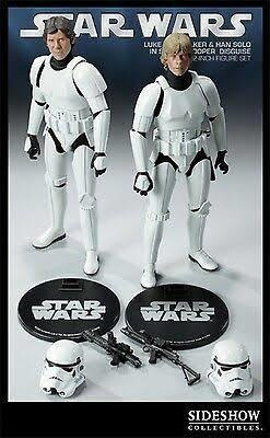 Star Wars Sideshow Luke Skywalker Han Solo Stormtrooper 1/6