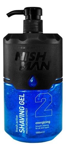 Gel De Afeitar Nishman Energizing Blue N°2 1000ml