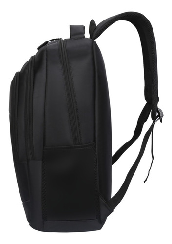 Mochila Saída Usb Notebook 15,6 Impermeável Resistente Cor Preto Usb Desenho Do Tecido Liso