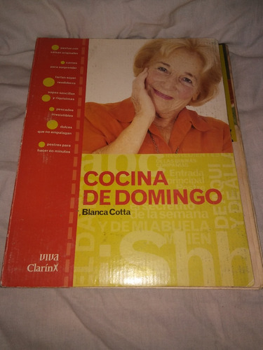 Libro Cocina De Domingo, Blanca Cotta, Clarín, Buen Estado