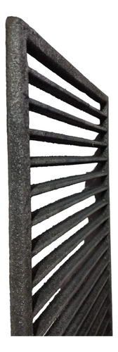 Grelha Linear Simples 35x100x1 De Ferro Fundido Com Caixilho