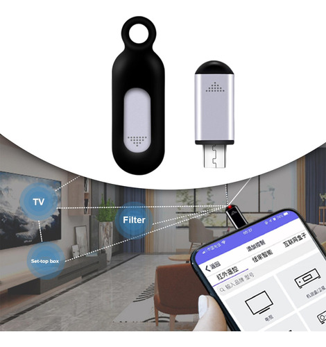 Controle Remoto Controlador De Aplicativo Micro-usb Silver