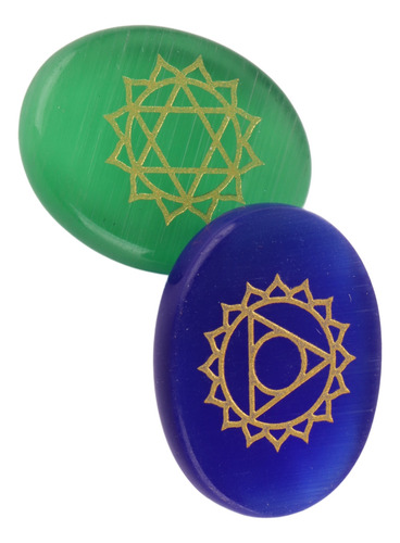 Chakra Palm Stone, 7 Unidades/conjunto De Cura Espiritual Gr