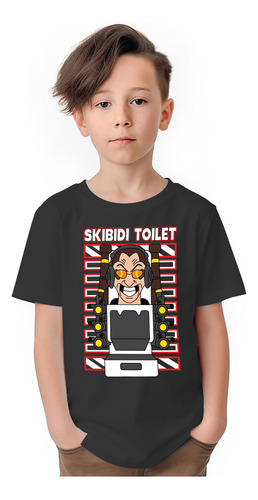 Polera Niños Skibidi Toilet Titan G Toilet Algodon Wiwi