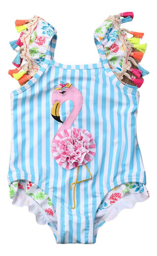 Traje De Baño Bebé Niña, Bebe Flamingos, Flamencos Colores 