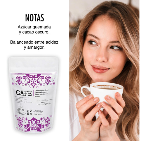 Café En Grano Ocixem Pluma Hidalgo Oaxaca 454 Gr Café