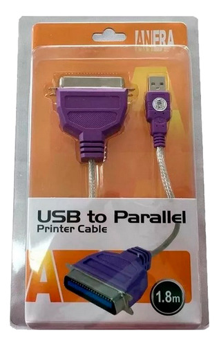 Cable Adaptador De Usb A Paralelo Centronic Para Impresora