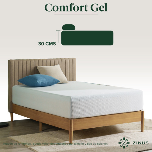 Zinus | Colchón Individual Memory Foam 30 Cm Sueño Fresco
