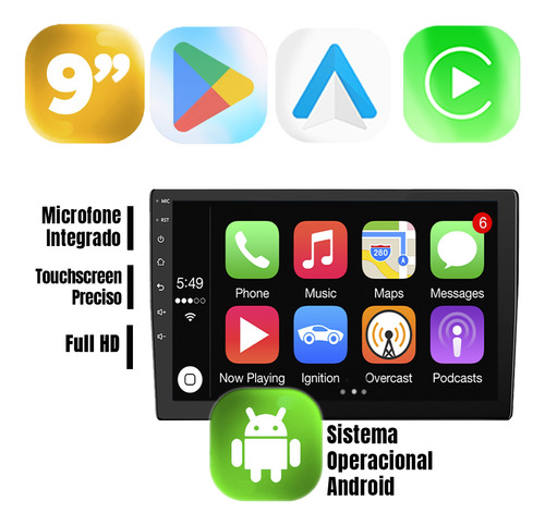 Kit Multimidia Carplay Audi A3 Sportback 9 2009 2010 2011
