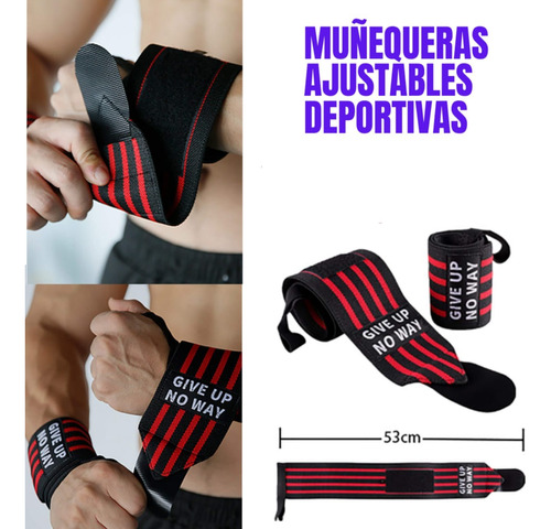 Muñequera Ajustable Deportiva Para Entrenar