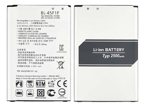 Bateria Para LG K4 K8 K9 X210 X230 X240 Bl-45f1f + Garantia