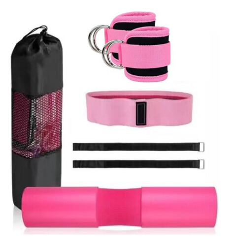 Jutang Jossfin Mx Kit Ejercicio Cojín Protector De Cuello Para Gym Pesas Barra Rosa