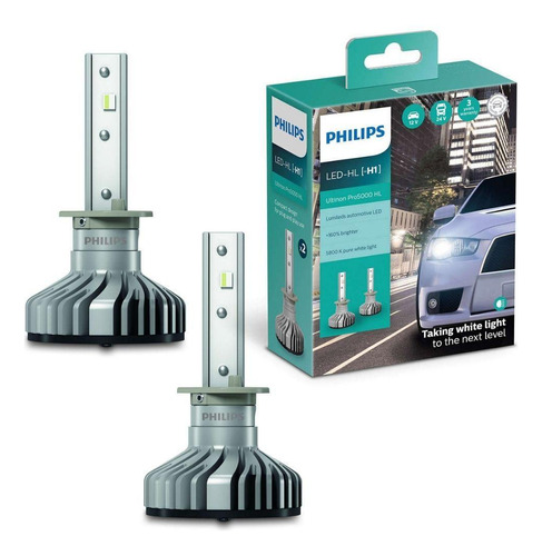 Lampada De Led Para Farol Ultraled Philips H1 Par
