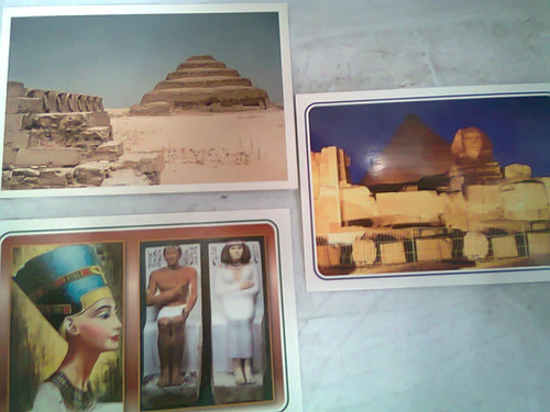 Tarjetas Postales De Egipto 3 Postales Originales F