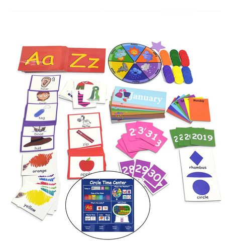 Círculo Learning Time Center Pocket Chart Calendário
