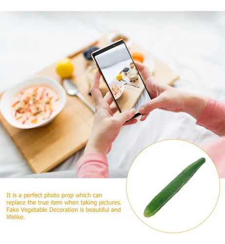 Adorno De Pepino De Plástico Realista Con Forma De Verdura D