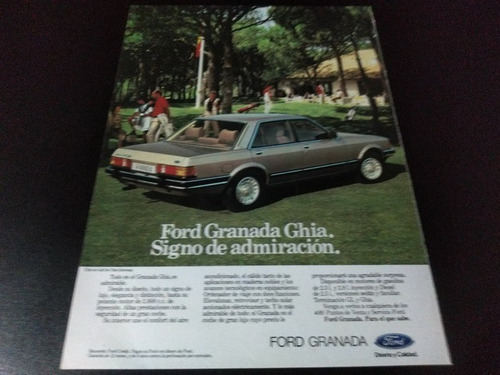 (pa541) Publicidad Clipping Ford Granada Ghia * 1982