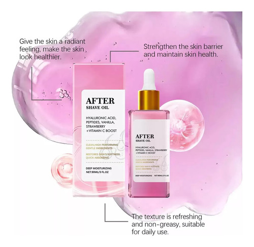 2 Piezas De Aceite De Fresa Para Después Del Afeitado Para U