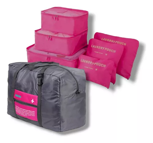 Set Organizador Valija Ropa Y Bolso Avion Plegable Viaje