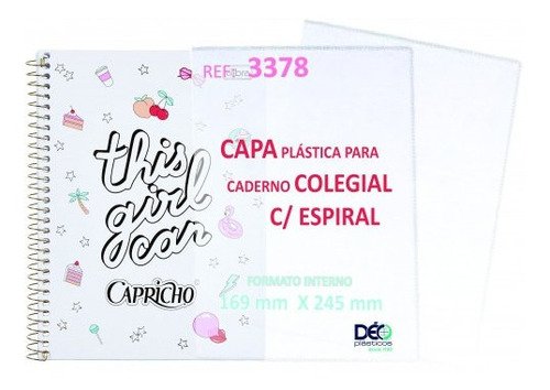 Capa Solta P Caderno Pequeno Colegial Espiral Com 5 Jogos