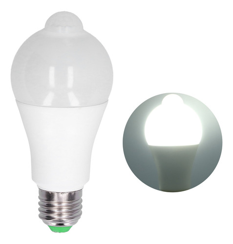 Bombilla De Control E27 18w Led De Inducción Pir Infrarroja
