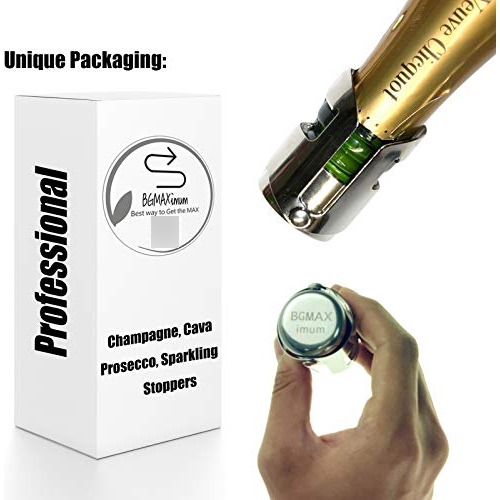 Tapon Sellador De Botellas De Champan Acero Inoxidable 3pzs