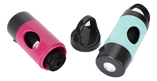 Porta Saquinhos Light Cata Caca Com Refil Lanterna Para Pet