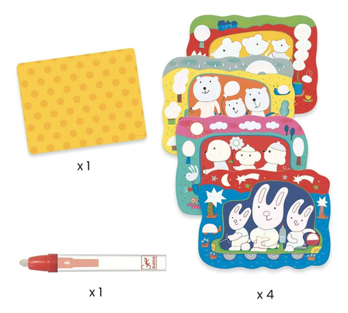 Cuaderno Dibujo Mágicos Reutilizable Para Colorear Con Agua