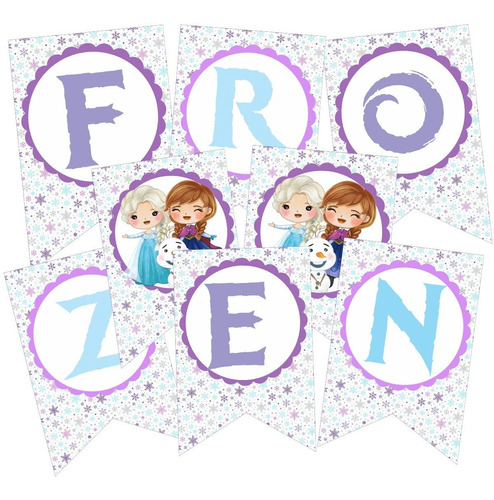 Banner Banderin  Frozen 2 Personalizado Dulcero Dulces