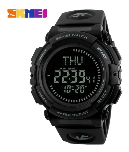 Skmei black digital watch sales