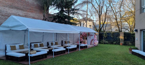 Imagen 2 de 10 de Alquiler De Carpa Gazebos,3x6, Piso Dek, Pérgolas De Luces