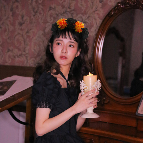 Diadema De Halloween Con Forma De Rosa Y Flor Para Halloween
